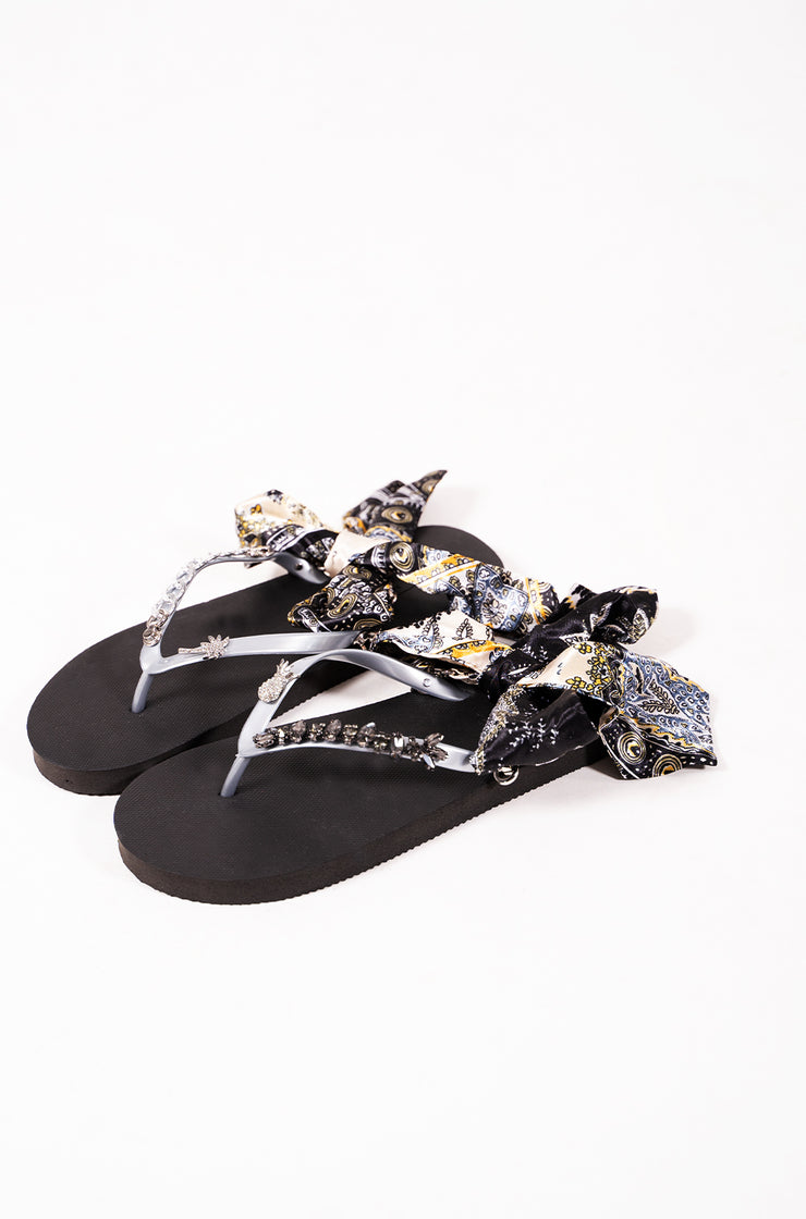 Graue Ananas Flipflop