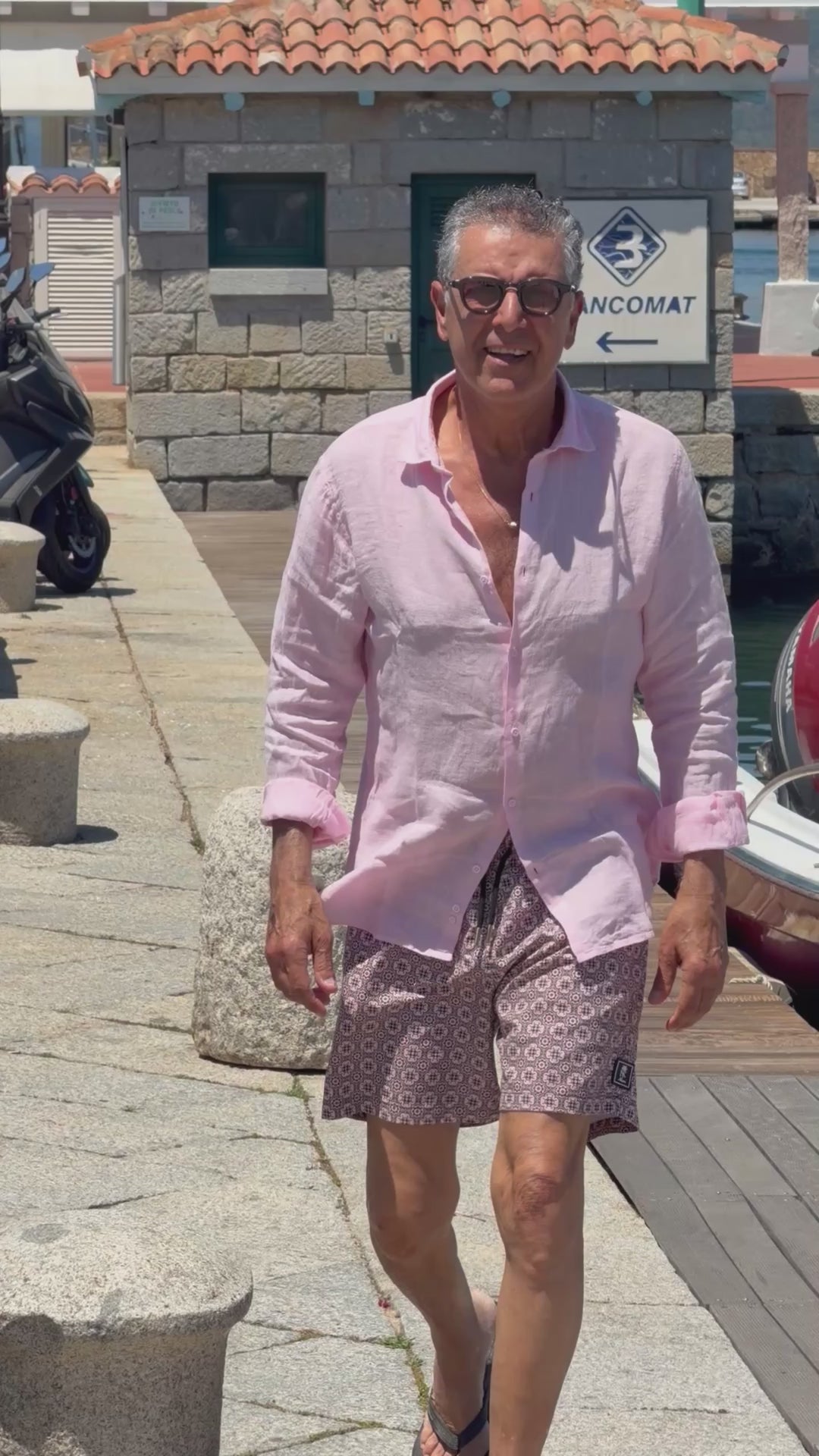 Pink Sunset linen